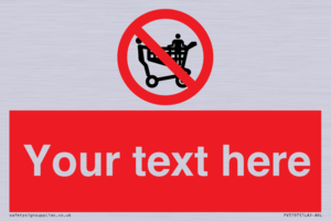 Custom No Climbing on Trolley Sign